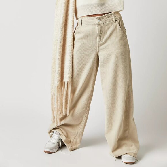 NWT Free People Harlow Wide Leg Corduroy Jeans Size 26